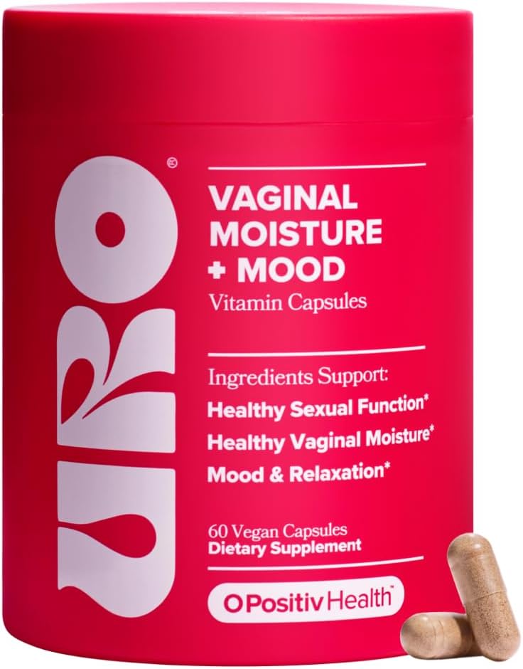 O Positiv URO Vaginal Moisture & Mood – Relaxation Support with Ashwagandha, Ginkgo & GABA, 30 Servings