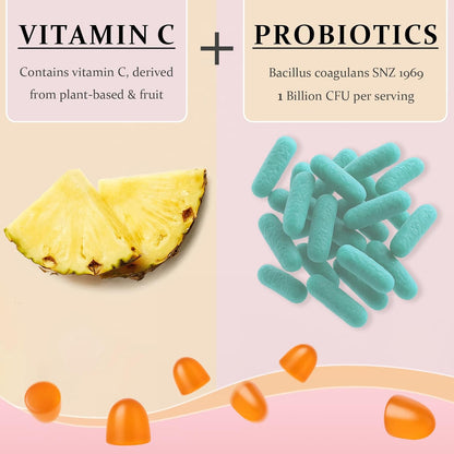 MATOP Feminine Balance Gummies – Pineapple Flavor, pH Support & Vaginal Probiotic, 60 Count