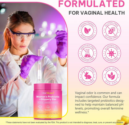 Feminine Probiotic Gummies – pH Balance, Vaginal Health & Immune Support, Pineapple Flavor, 60 Count