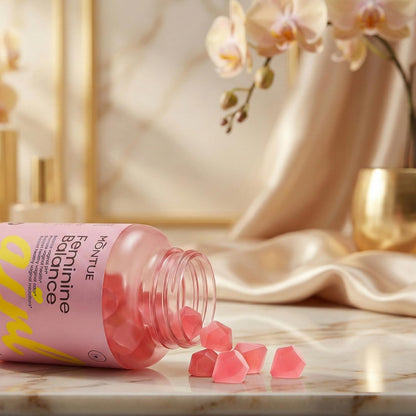 Premium Feminine Balance Gummies – Pineapple Flavor, pH & Immune Support, Vegan, Non-GMO, 30 Count