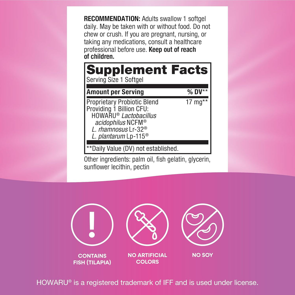 Nature’s Way Women’s Probiotic Pearls – 30 Softgels