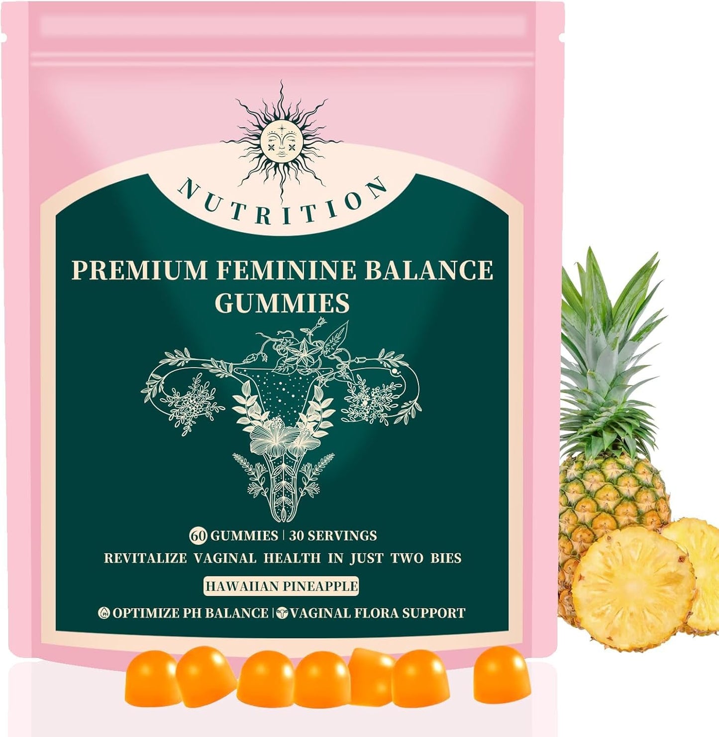 Hawaiian Pineapple Feminine Balance Gummies